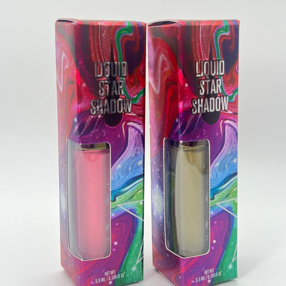 Lot of 2 Jeffree Star - Liquid Star Shadow Set - Pink Tablet & Groovy Dreams